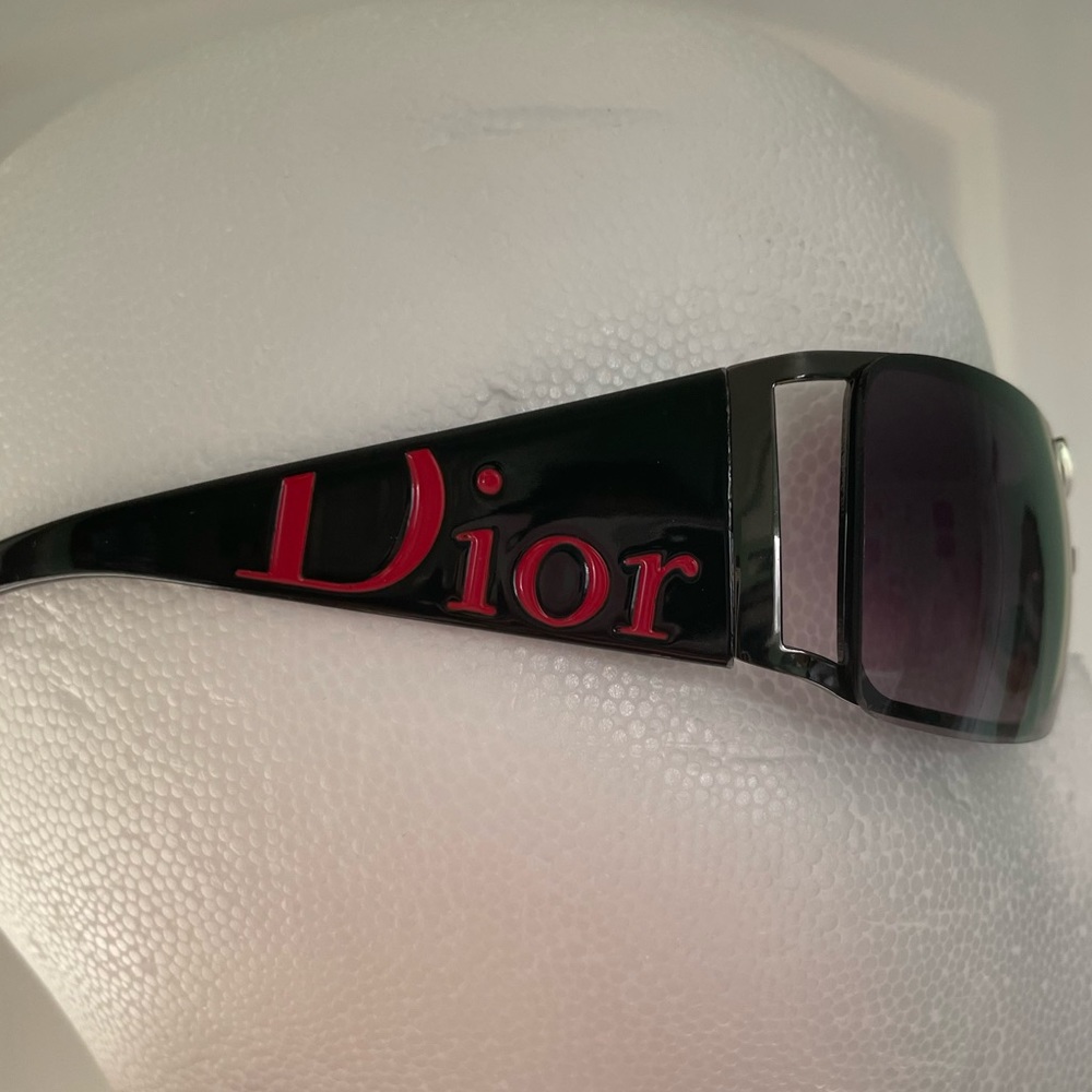 RARE Dior shield sunglasses overshine in black and red GREAT CONDITION